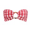 Montce Red Gingham Tori Bandeau Bikini Top